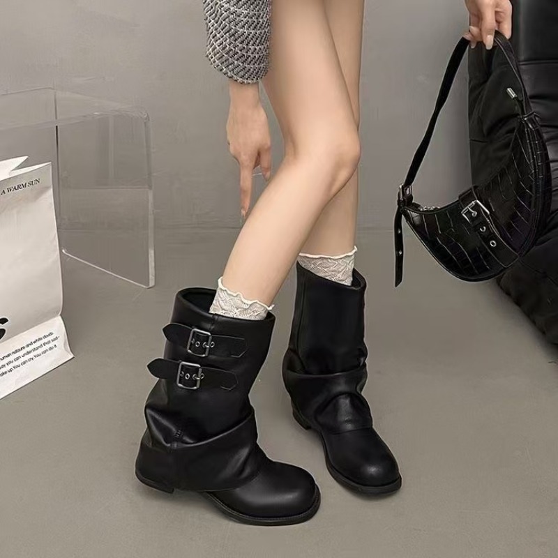 Женские черные сапоги до серед – обзор и цена Boot Sock Slouchy